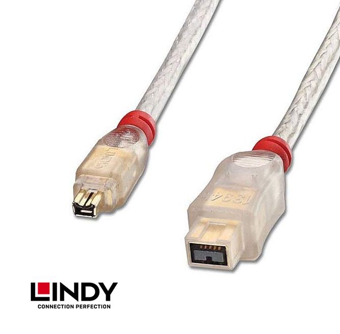 Firewire 800-400 cable 9-to-4 IEEE1394, LINDY 30790, Premium, 10m