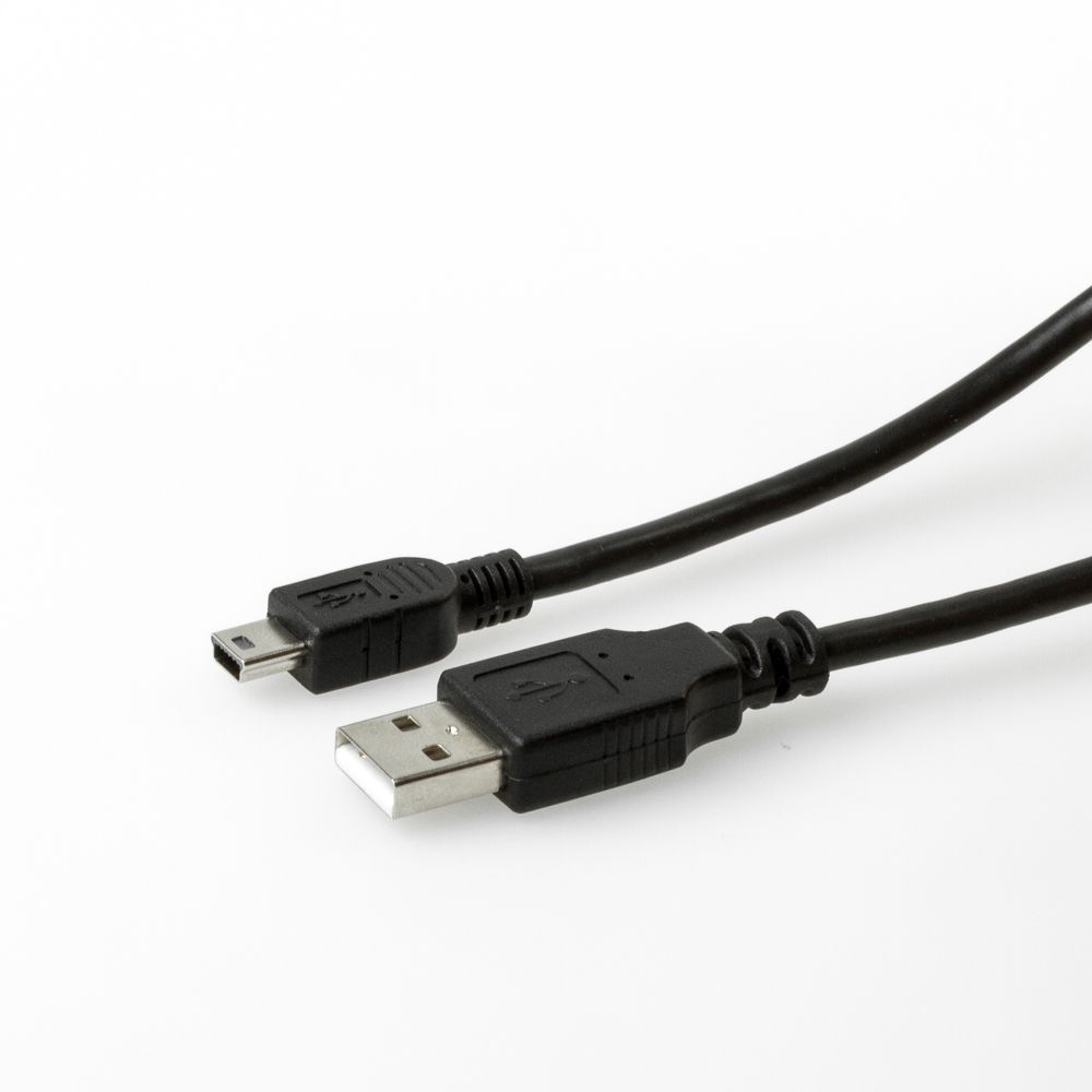 Short USB cable A to Mini B 50cm