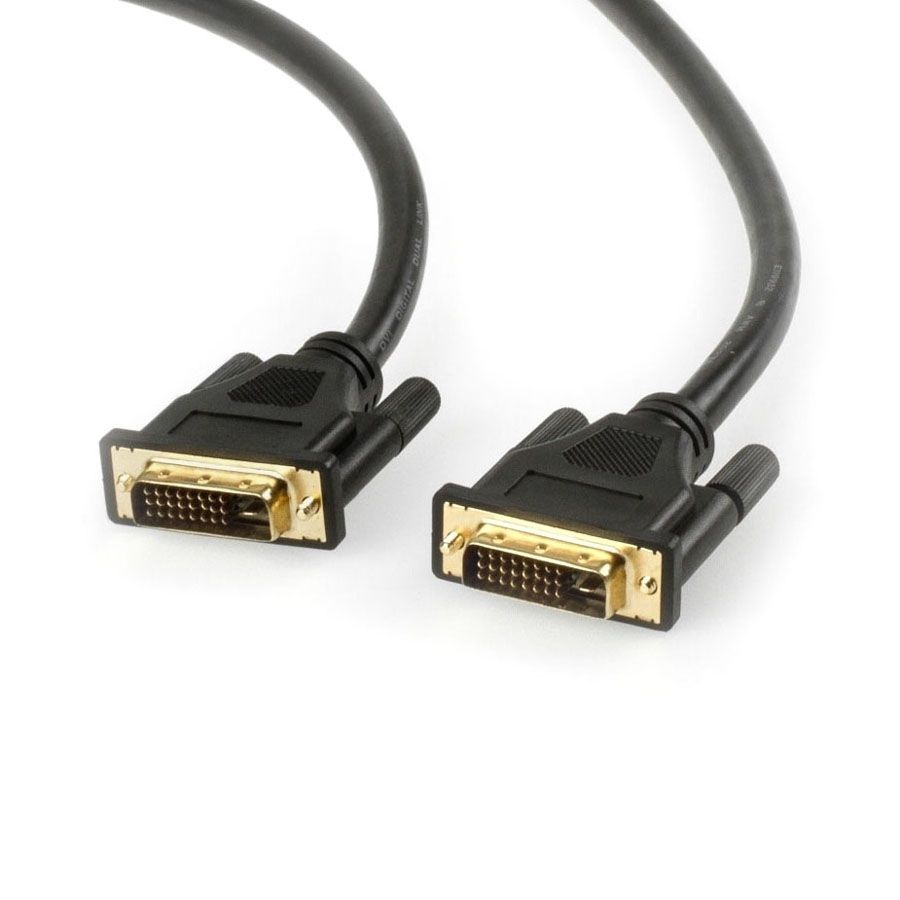 DVI cable DVI-D DUAL-LINK 24+1 2m BLACK