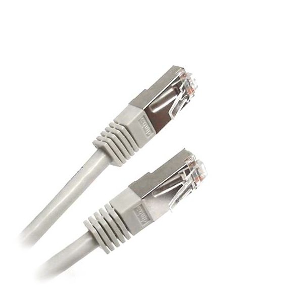 Ethernet patch cable CAT5e  SF/UTP grey 15m