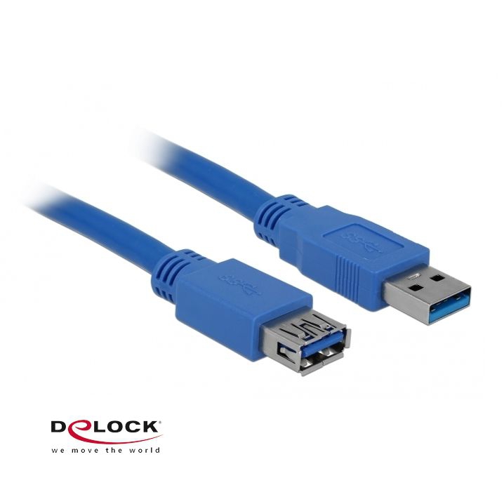 USB 3.0 extension cable A male to A female 3m blue