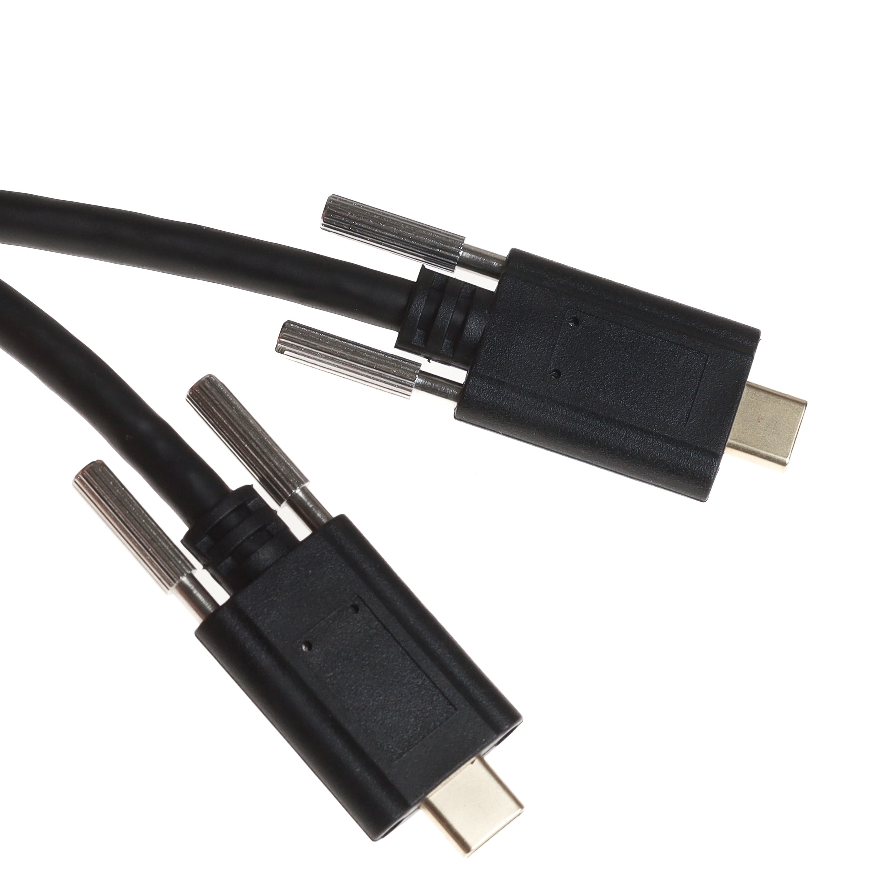 USB 10 Gbps cable 2x USB Type-C™ male with screws on the side, 1 m