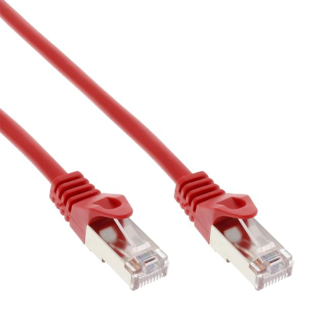 Ethernet patch cable CAT5e 1m RED