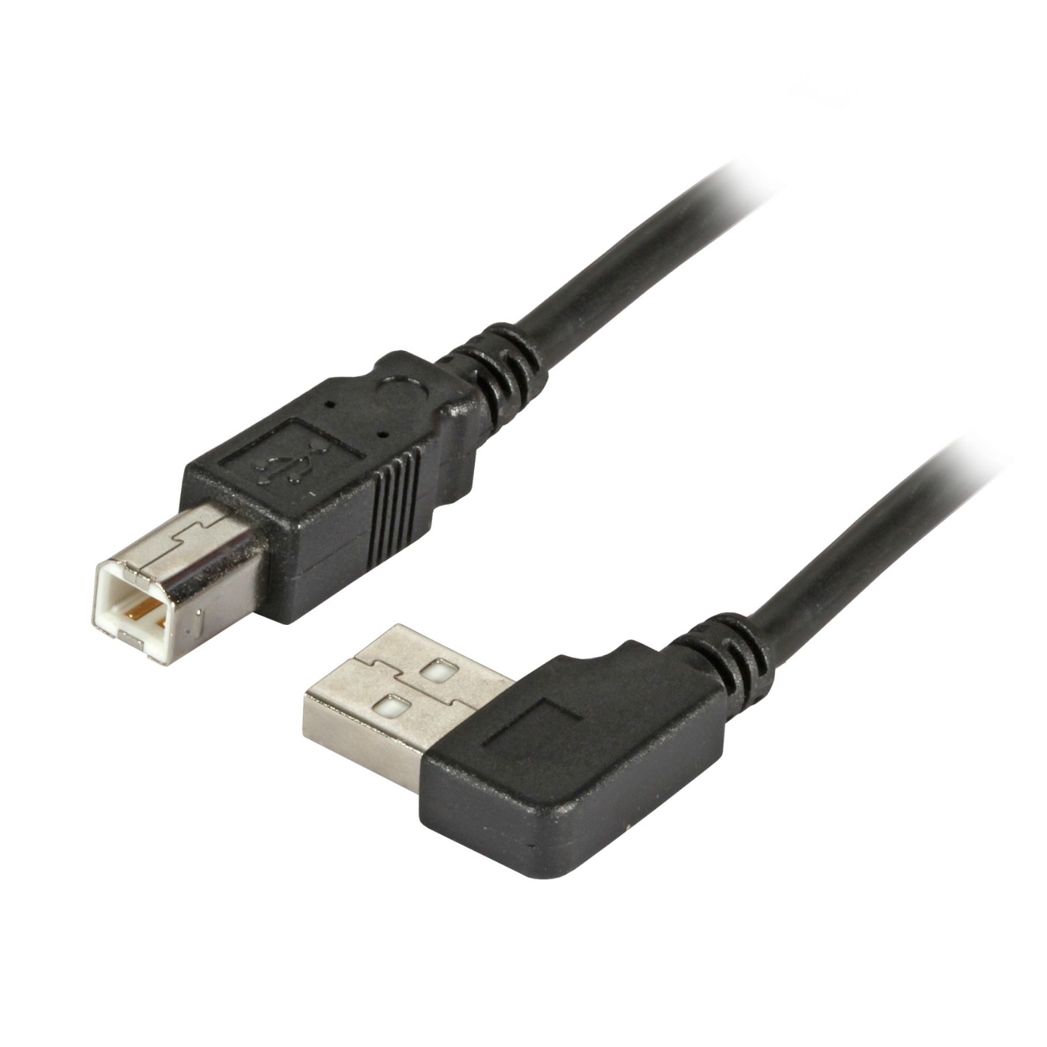 USB cable plug A right angled LEFT 180cm