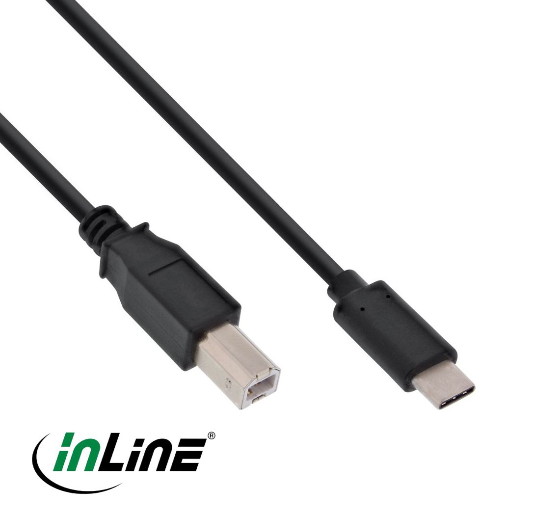 USB 2.0 cable Type-C™ male to B male 2m