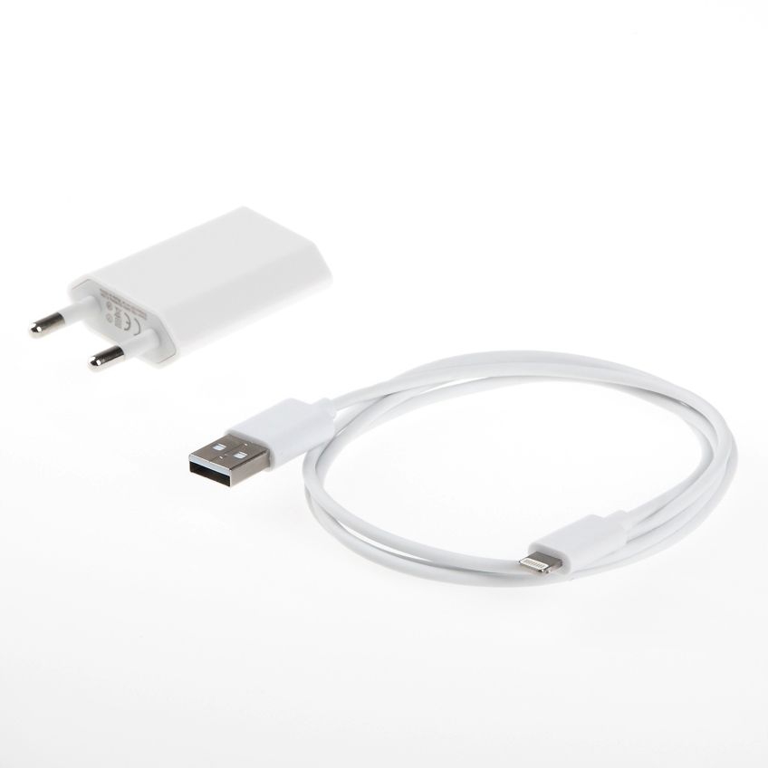 Charge & Sync cable for iPhone 5, iPad mini... (for Apple Lightning port) 1m + POWER SUPPLY