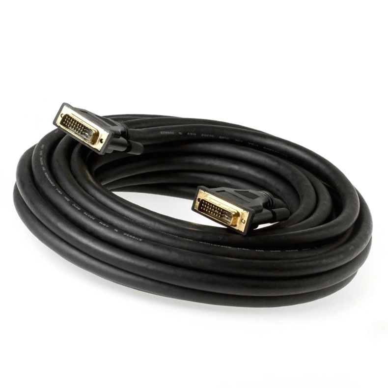 DVI cable DVI-D DUAL-LINK 24+1 10m BLACK DVI cable DVI-D DUAL-LINK 24+1 10m BLACK