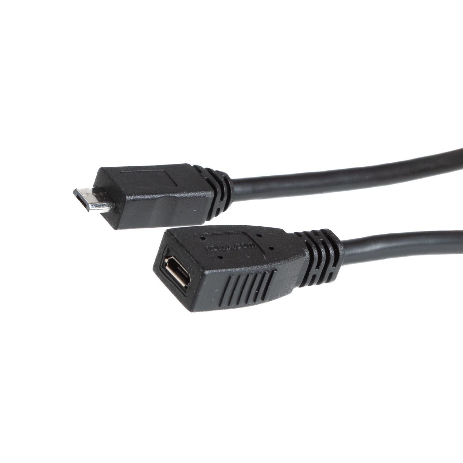 USB 2.0 MICRO B extension cable, ALL 5 PINS CONNECTED 1-to-1, 30cm