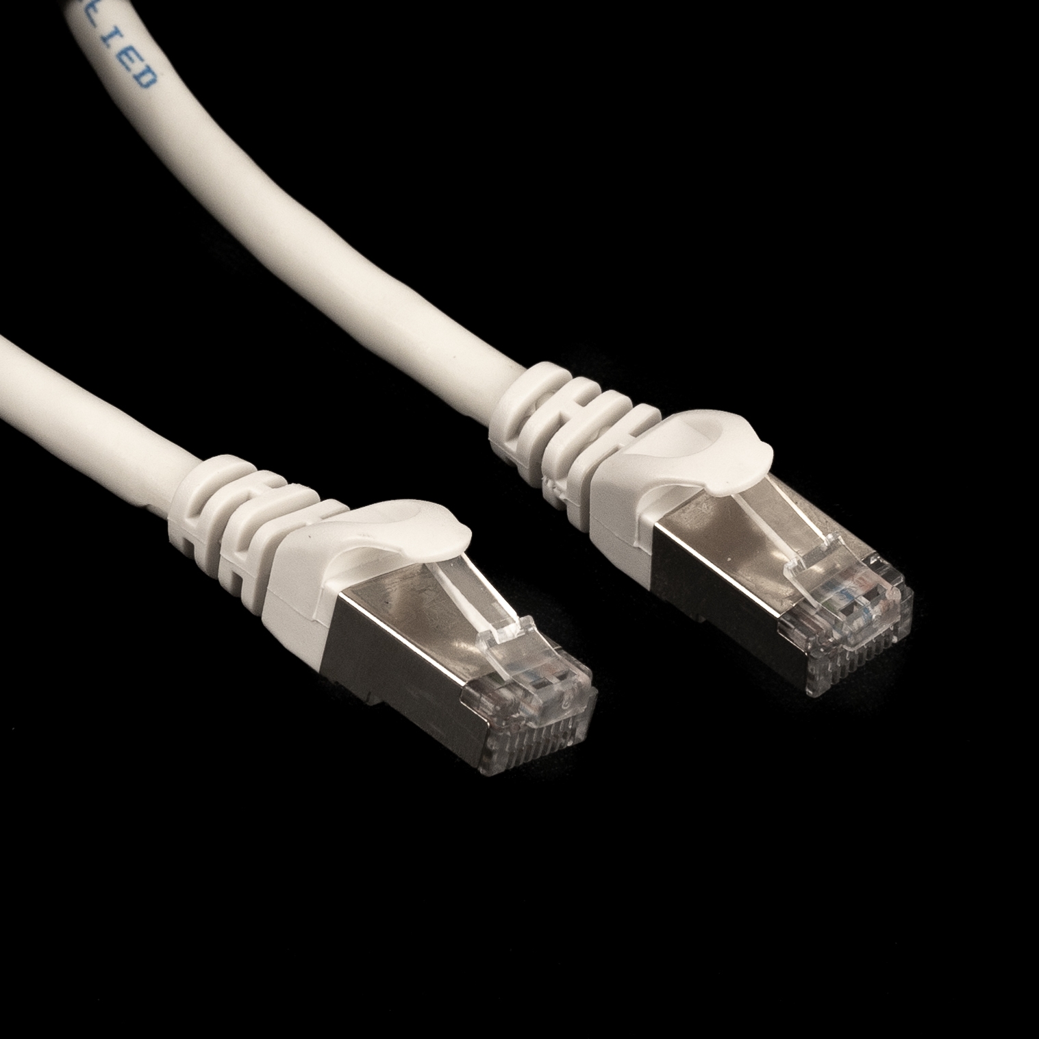 Cat.6 patch cable ETHERNET network LS0H S/FTP white 25cm