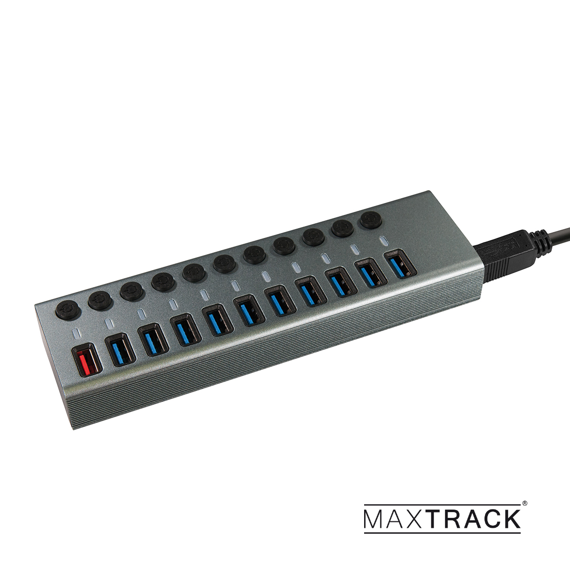 USB 3.0 HUB with 11 ports metal body with power supply