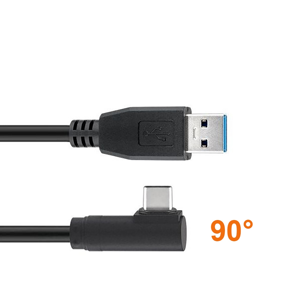 Cable USB Type-C™ male angled to USB 3.0 A male 3m