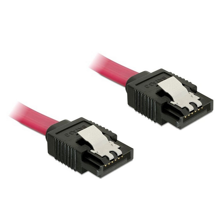 SATA cable 6Gbps 2x straight plugs 50cm