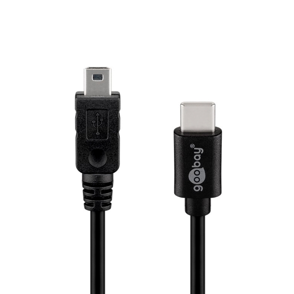 USB cable Type-C™ male to Mini B male 50cm