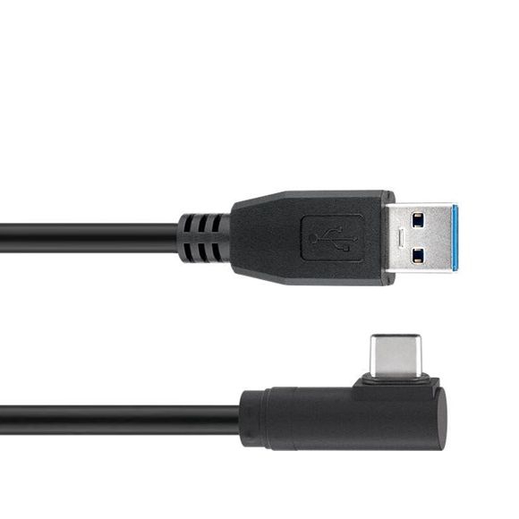 Cable USB Type-C™ male angled to USB 3.0 A male 2m