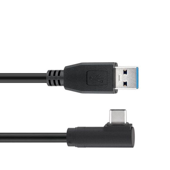 Cable USB Type-C™ male angled to USB 3.0 A male 1m