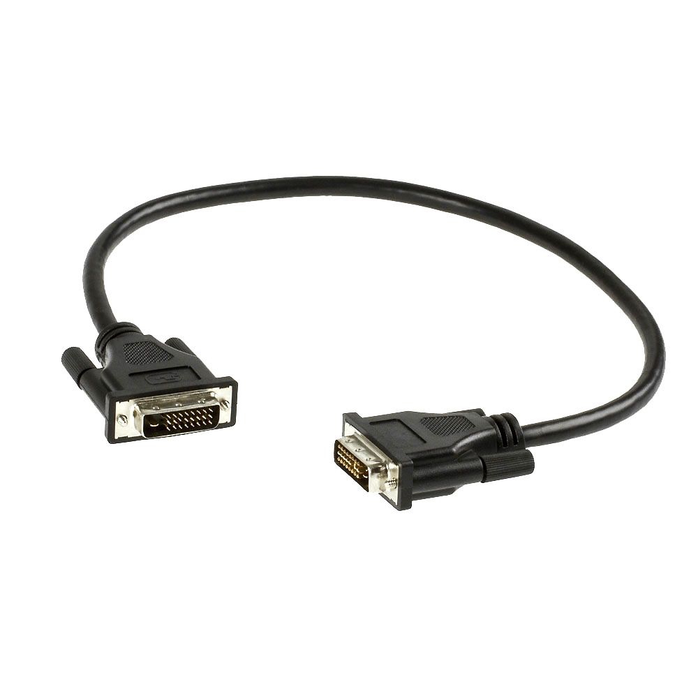 DVI cable DVI-D DUAL-LINK 24+1 50cm BLACK