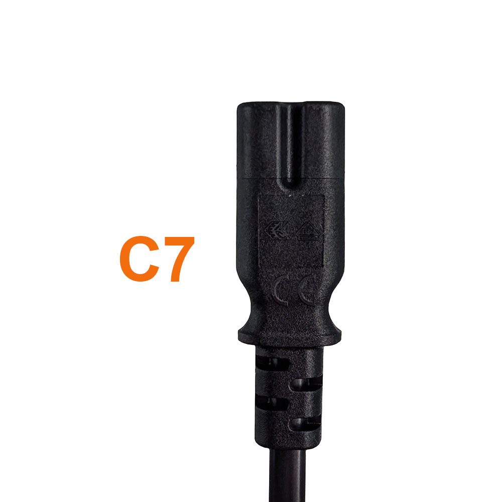 Power cord with EURO8 plug for continental Europe 180cm