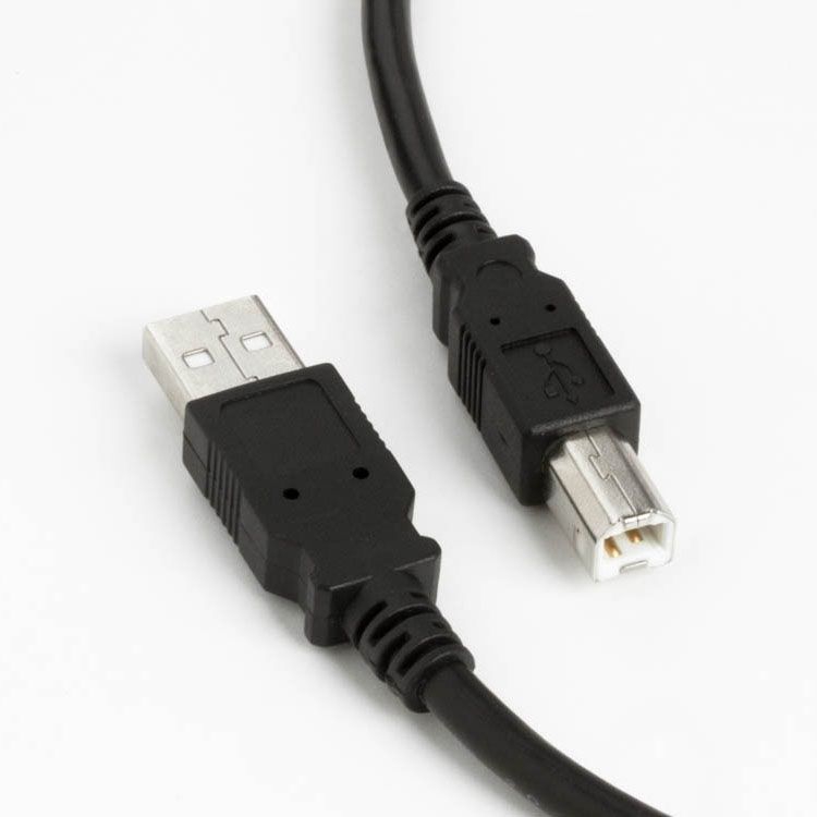 USB 2.0 cable AB with thicker power lines, PREMIUM+ certified, 20cm