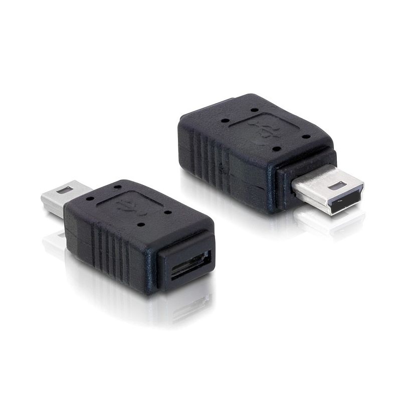 Adapter USB Mini B male to USB Micro A+B female