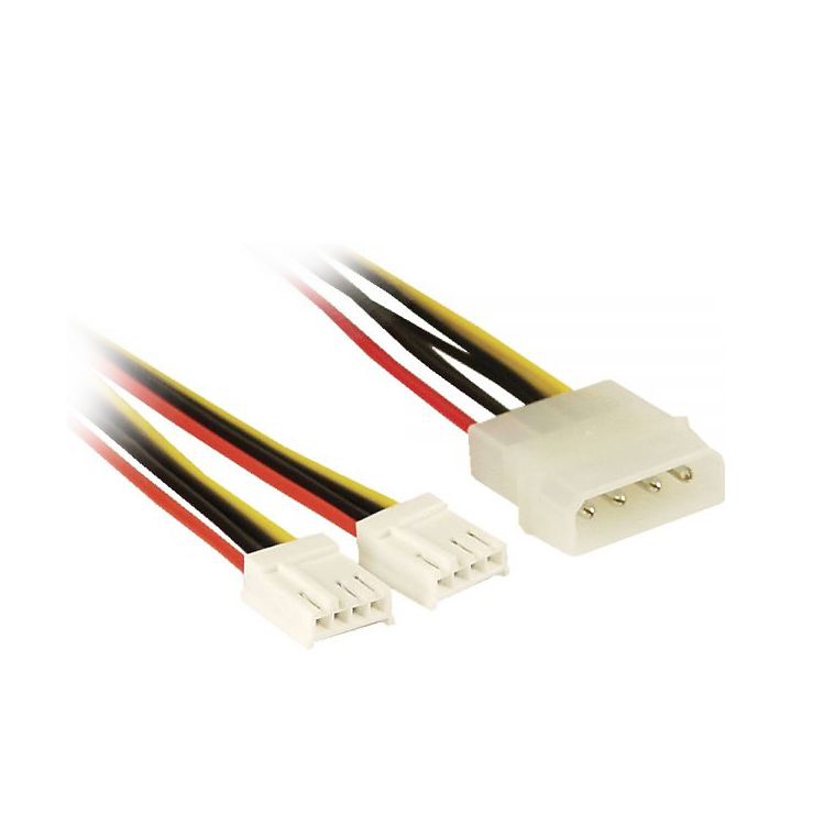 Y power cable 1 big plug to 2x small plugs Y power cable 1 big plug to 2x small plugs