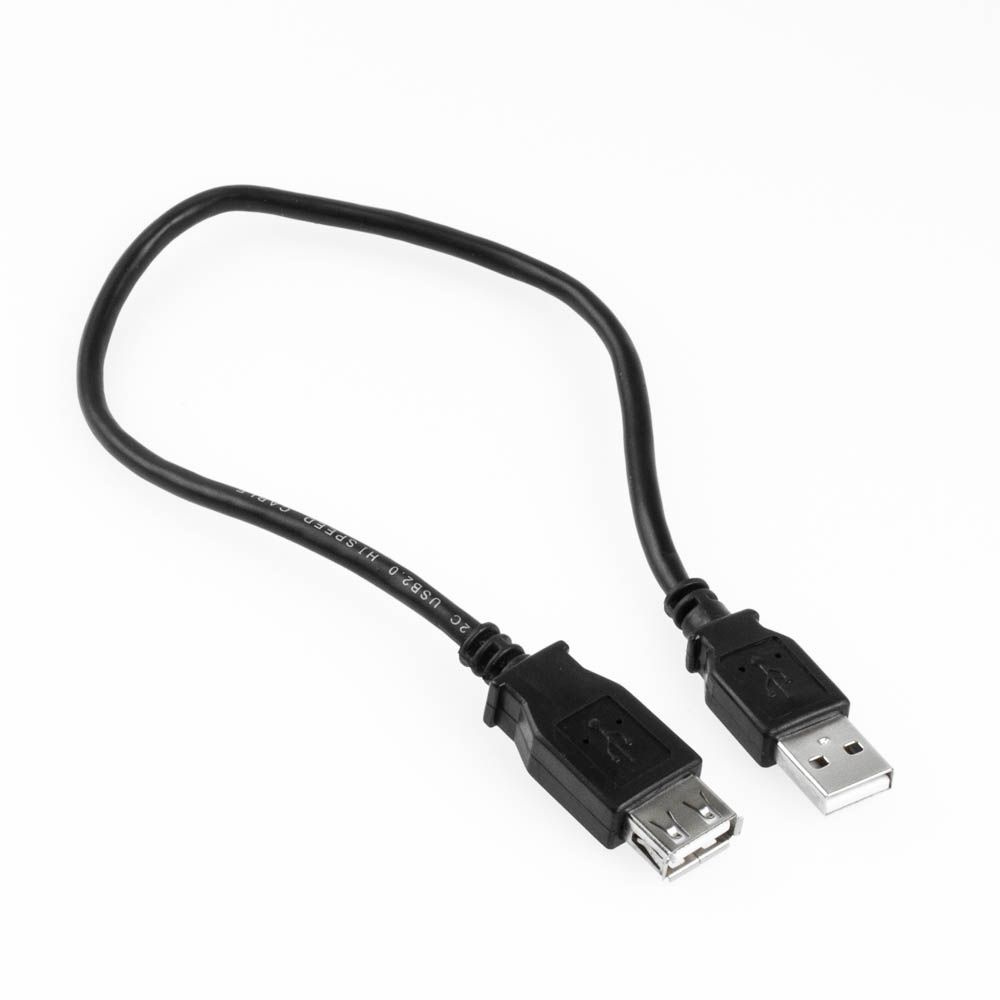 USB extension cable AA male-female 30cm BLACK