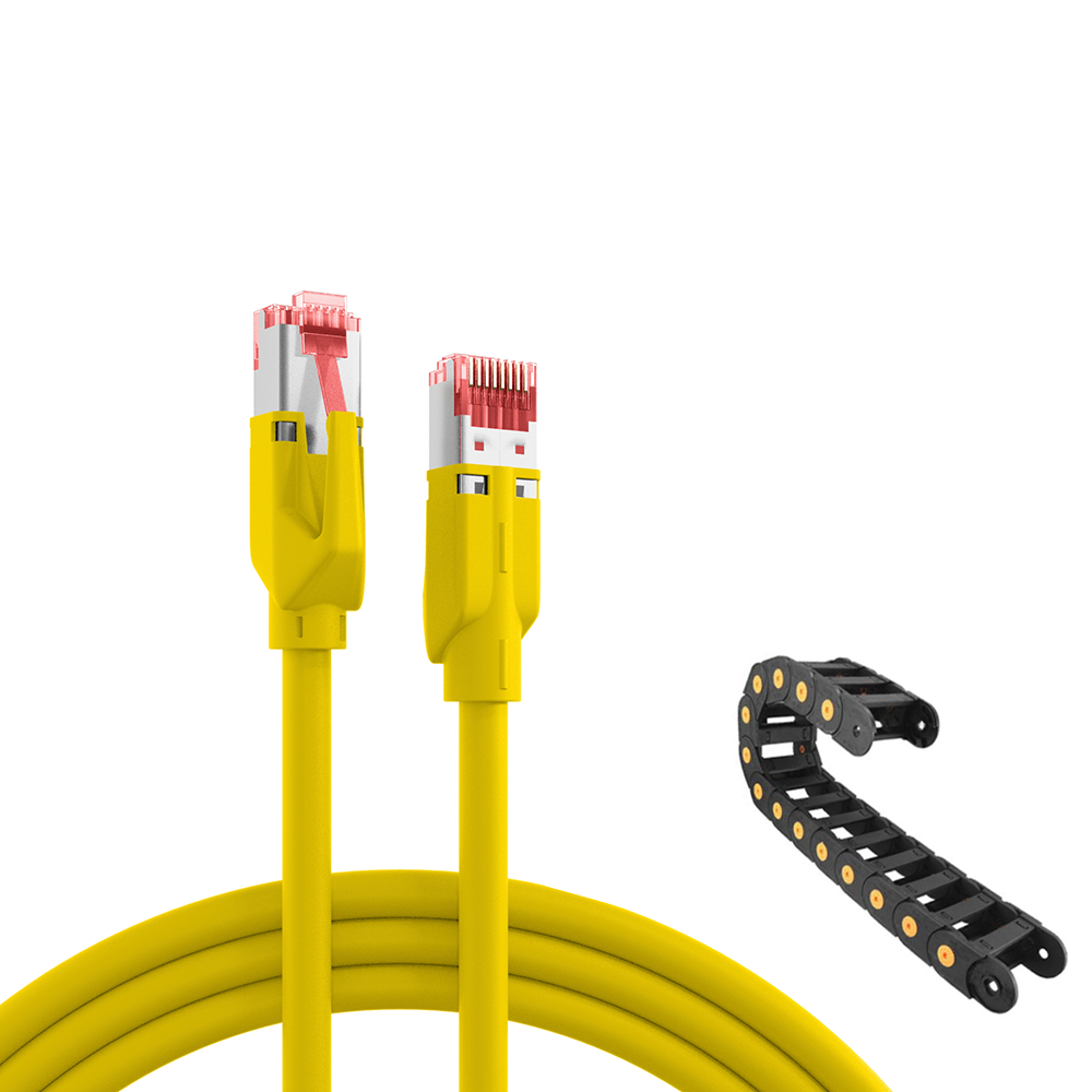 Cat.5e patch cable PUR for industry + drag chains, 1m Cat.5e patch cable PUR for industry + drag chains, 1m
