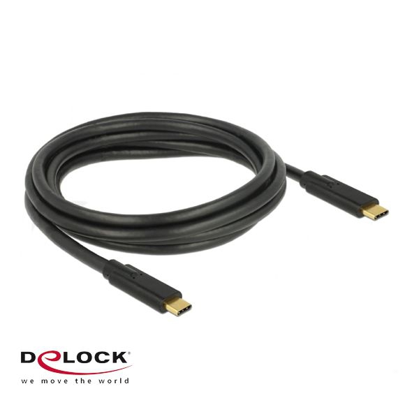 USB cable 2x Type-C™ male, 5 Gbps, Power Delivery 5A, 2m