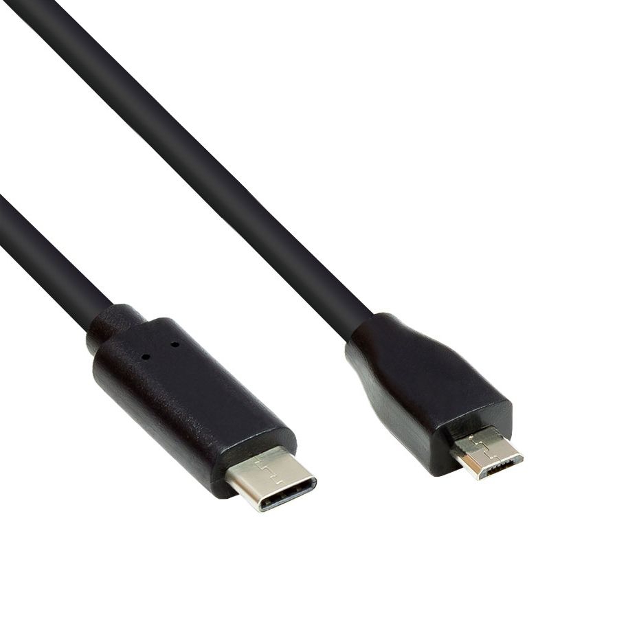USB cable Type-C™ male to Micro B male 50cm