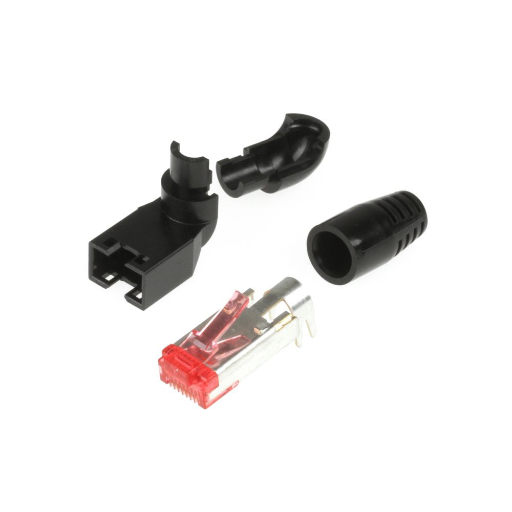 Ethernet plug RJ45 angled up or down Ethernet plug RJ45 angled up or down