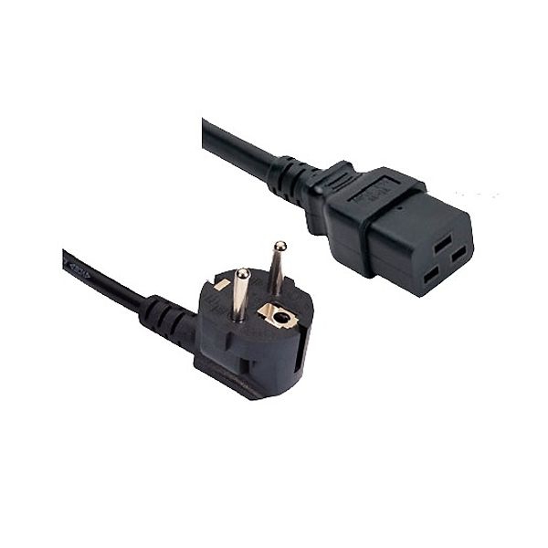 Power cord CEE 7/7 E+F to IEC320 C19 5m