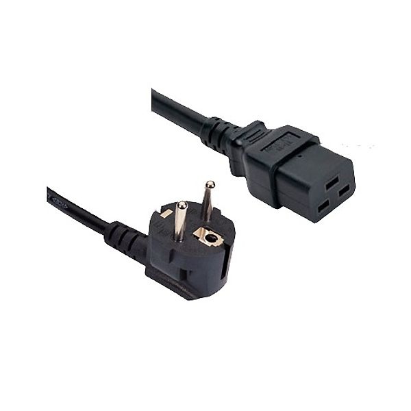 Power cord CEE 7/7 E+F to IEC320 C19 3m Power cord CEE 7/7 E+F to IEC320 C19 3m