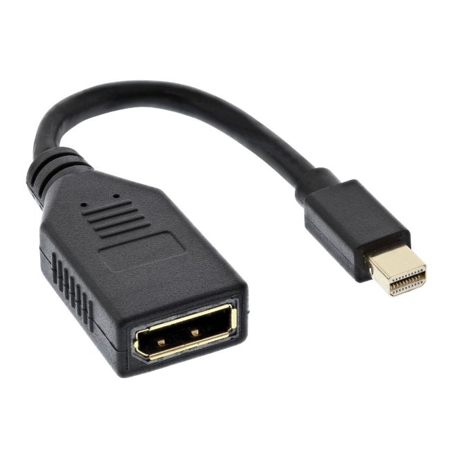 Adapter cable Mini DisplayPort male to DisplayPort female 4K2K 15cm Adapter cable Mini DisplayPort male to DisplayPort female 4K2K 15cm