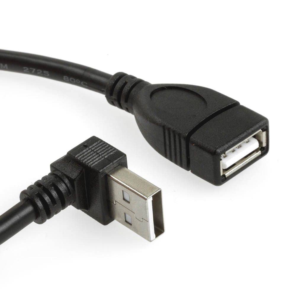 USB extension cable AA ANGLED DOWN 25cm