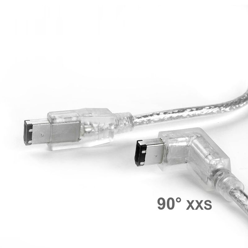 Firewire cable 6-6 1x right angled DOWN 30cm