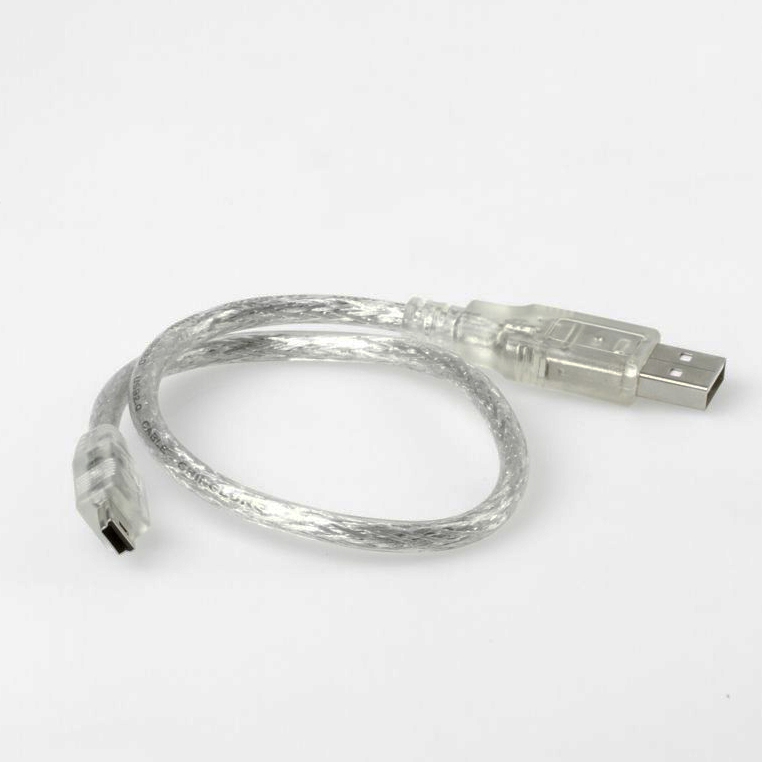 Short MINI USB cable: plug USB A to Mini B (5 pins) PREMIUM Quality 35cm