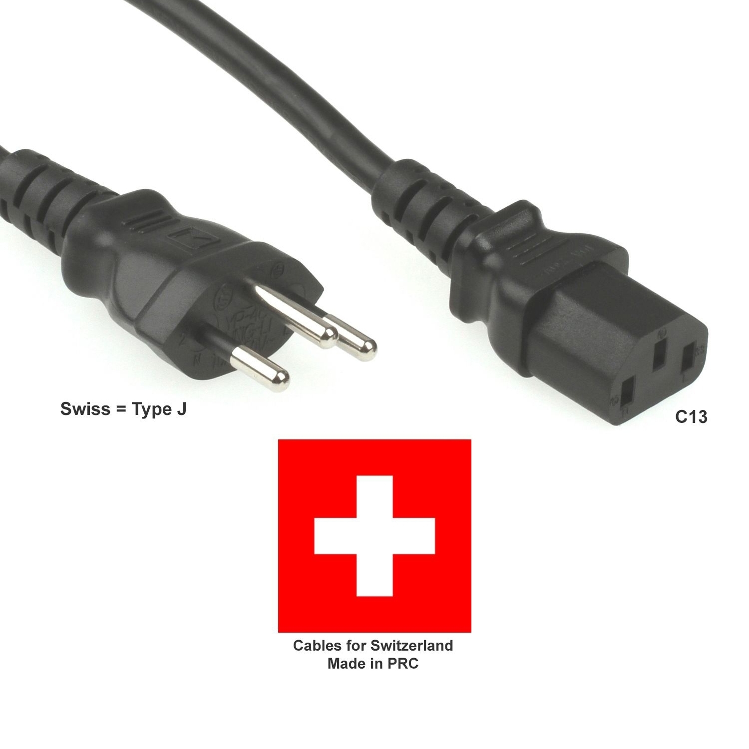 Power cord Power cable SWISS SWITZERLAND 1m