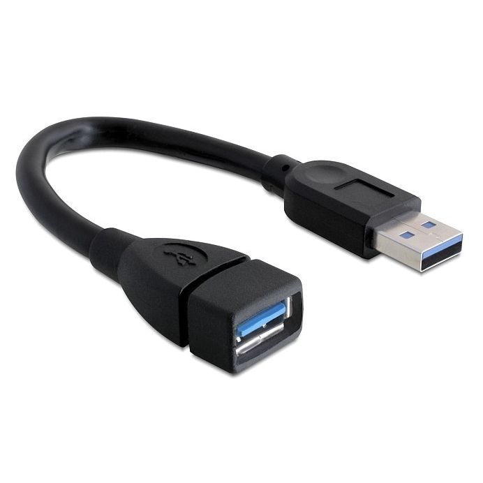 Short USB 3.0 extension cable A male to A female 15cm