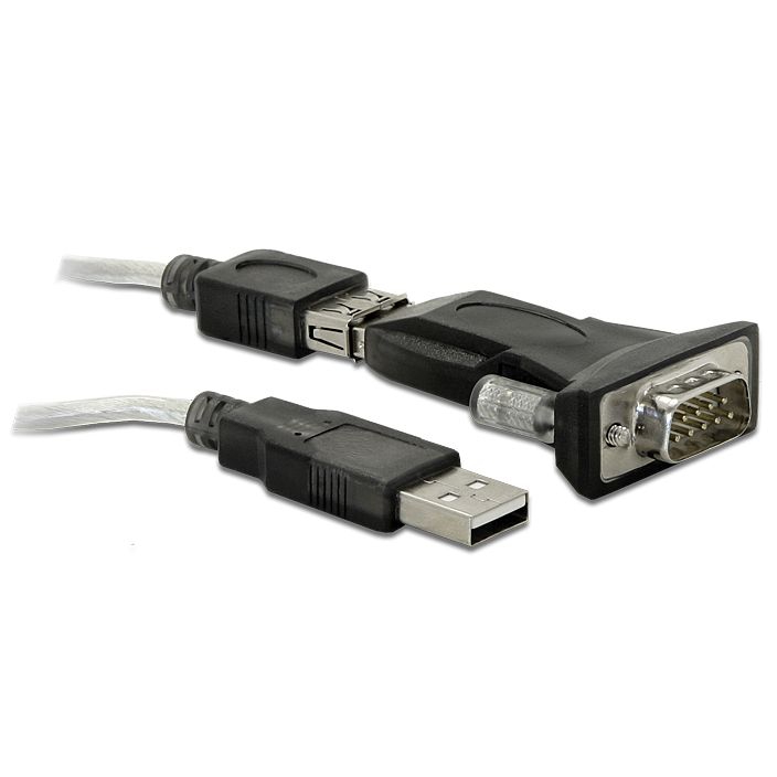 USB 2.0 serial adapter RS232, DB9 male to USB A male