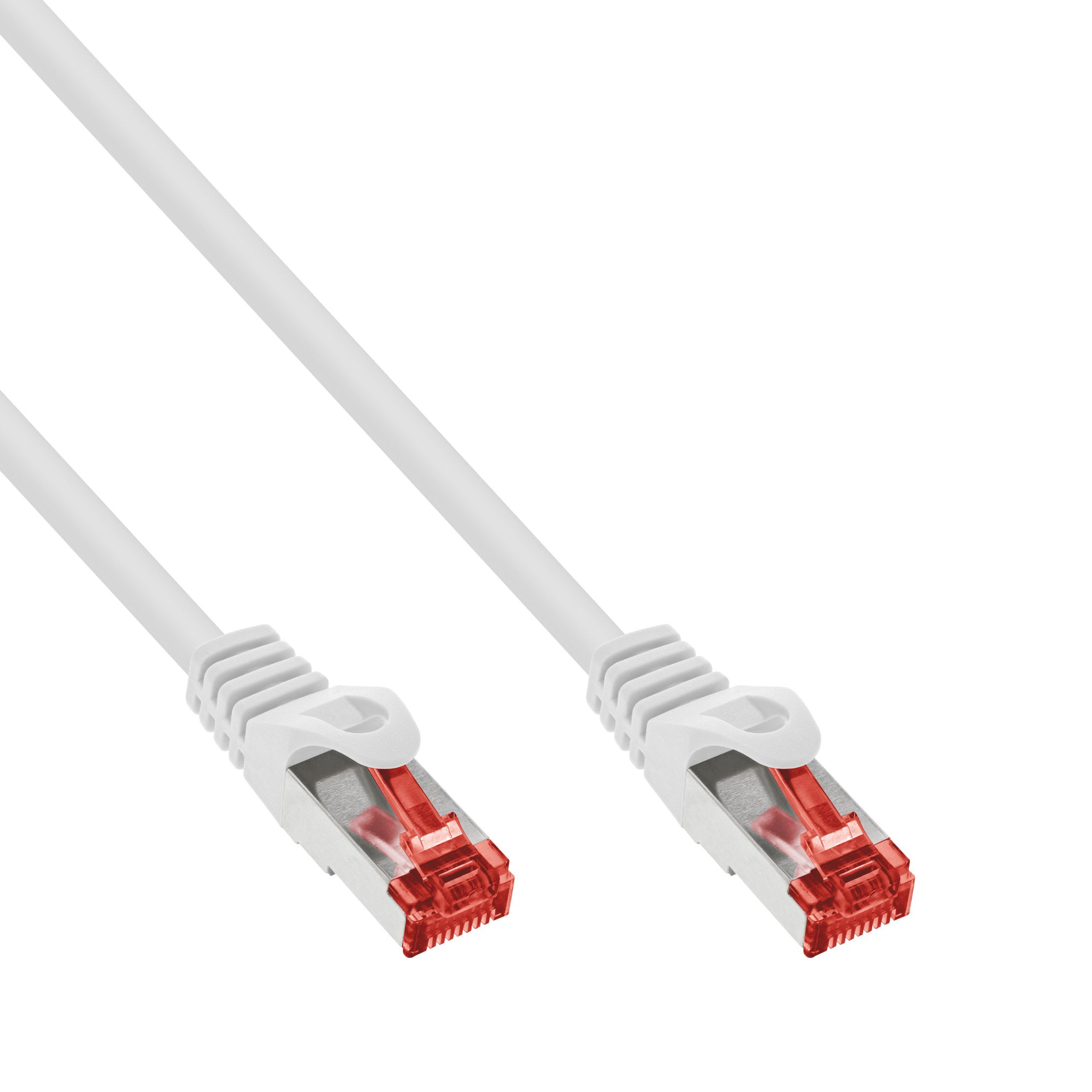 Cat.6 patch cable ETHERNET network LS0H S/FTP white 10m