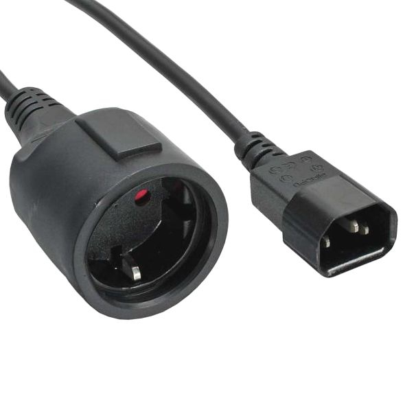 Power adapter cable IEC-60320 (C14/H) 1m