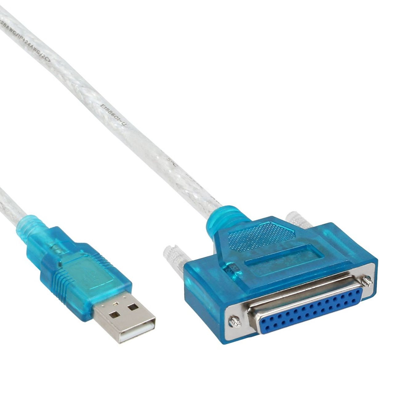 USB parallel adapter DB25 female for HP printers