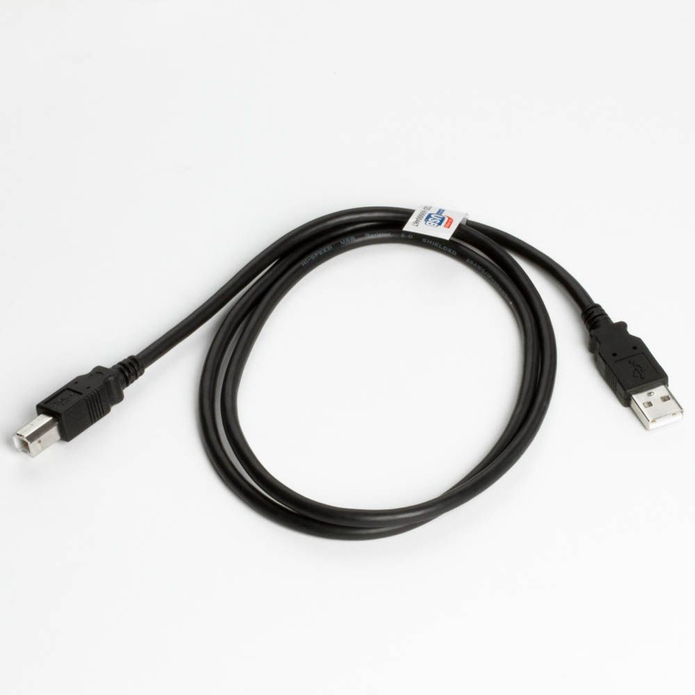 USB 2.0 cable AB with thicker power lines, PREMIUM+ certified, 1m