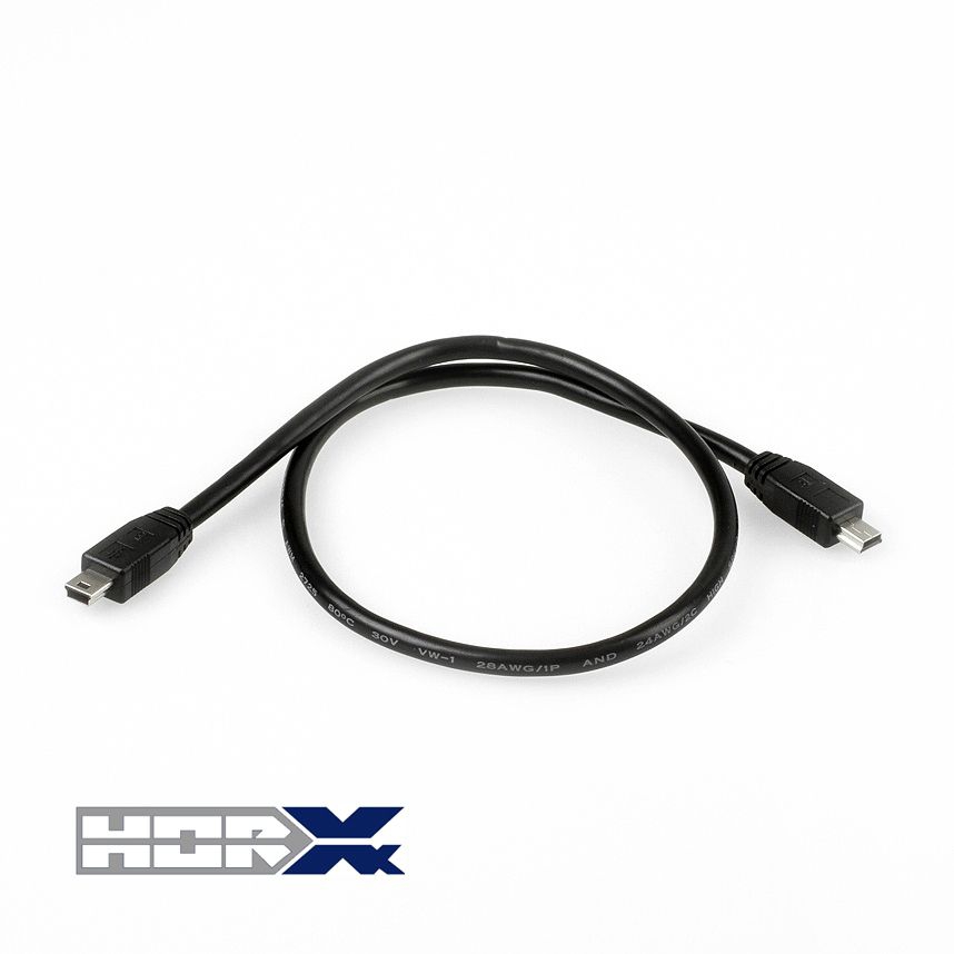 USB cable 2x Mini B plug male 50cm