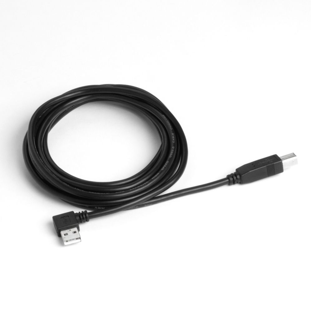USB cable plug A right angled LEFT 3m