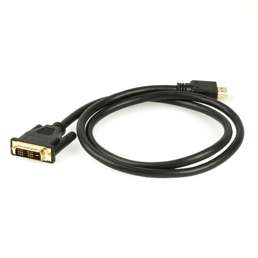 HDMI to DVI adapter cable, DVI plug type 18+1, 1m