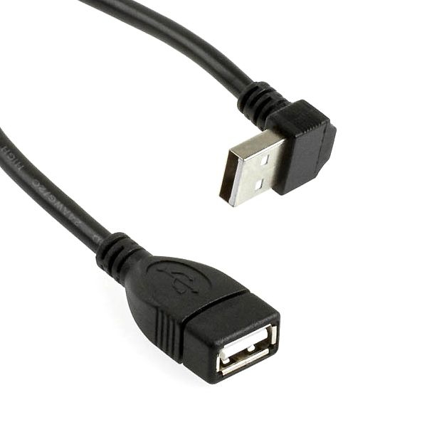 USB extension cable AA ANGLED UP 25cm