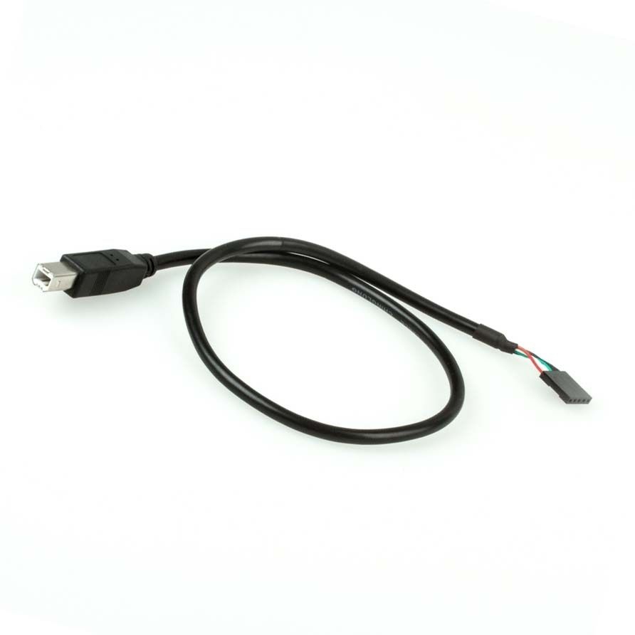 USB 2.0 cable, plug B male to 5 pin board connector, 30cm