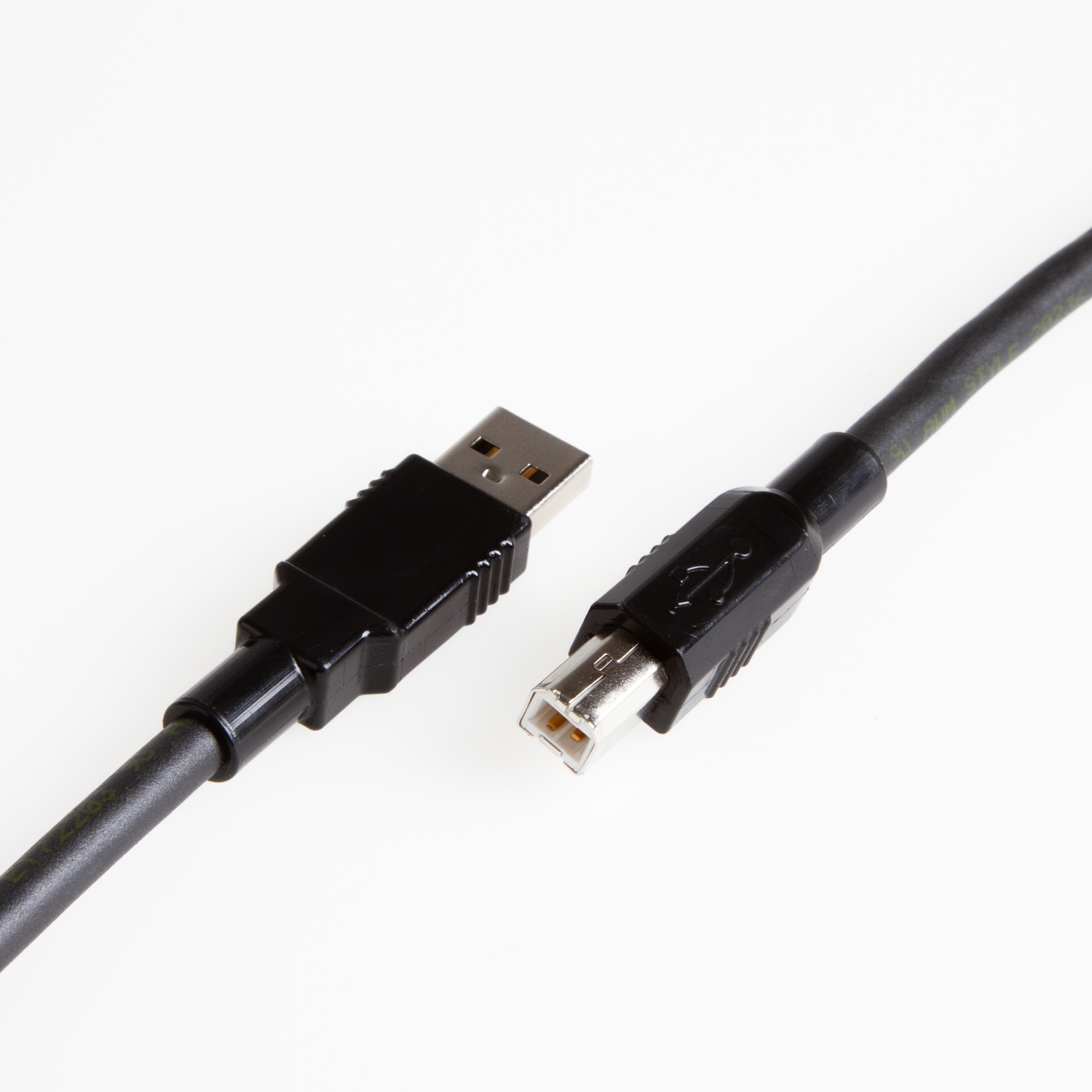 USB 2.0 PUR cable for industry + drag chains, type A to B, 3m