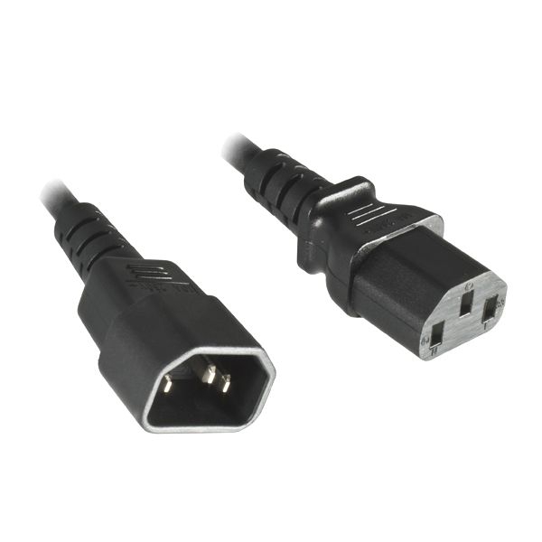 Power cord extension cable C13 to C14 75cm