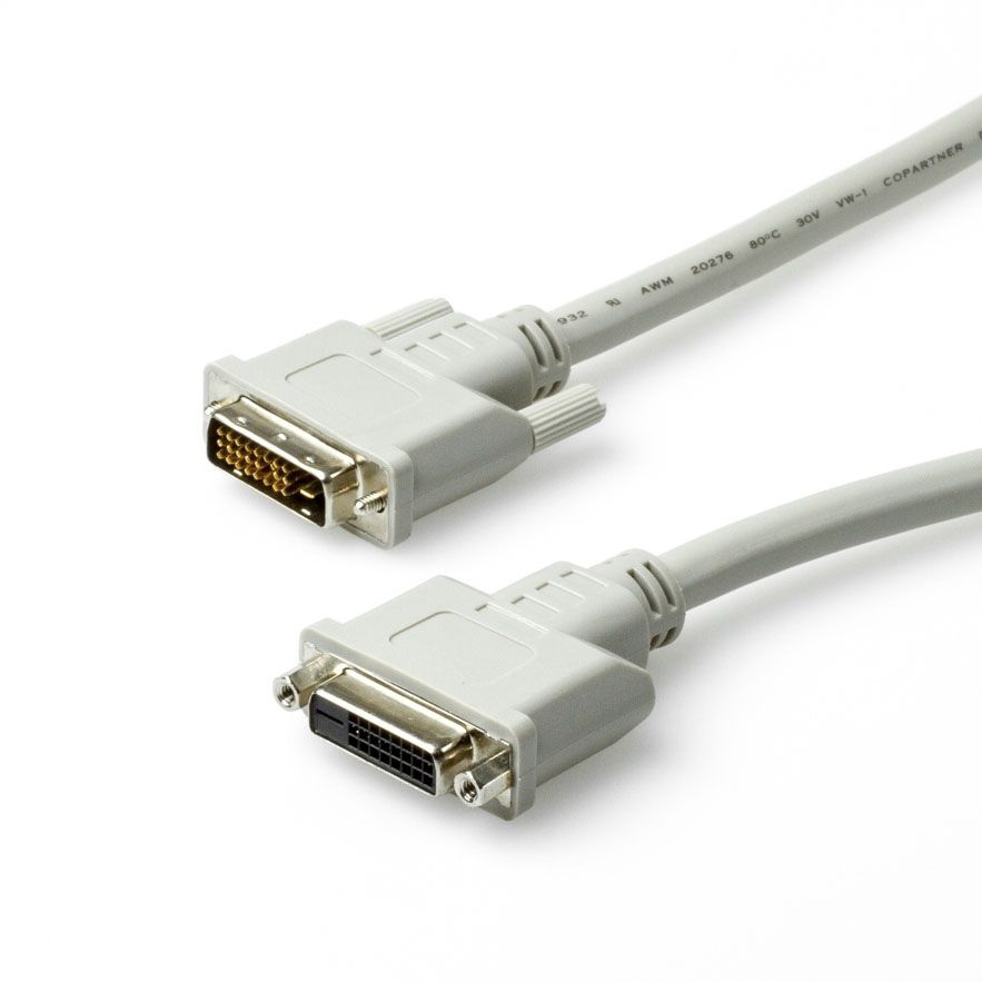 Short DVI extension cable 24+1 male-female 50cm